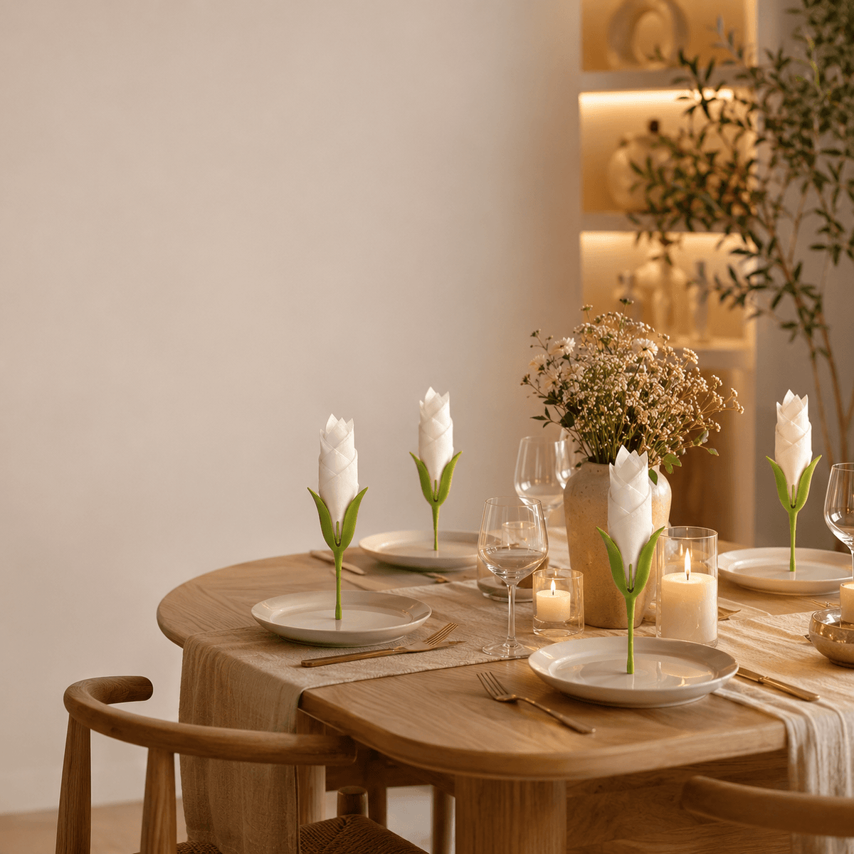 Hmhnn Bloom™ | Floral Napkin Styling Set